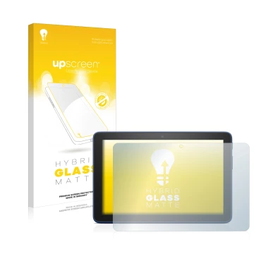 Parte frontale di una confezione del prodotto con il logo del marchio upscreen. Accanto è raffigurato il dispositivo Amazon Fi