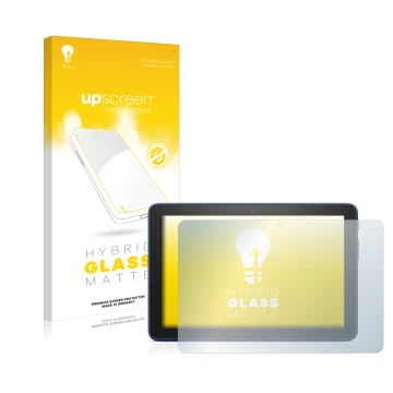 Parte frontale di una confezione del prodotto con il logo del marchio upscreen. Accanto è raffigurato il dispositivo Amazon Fi