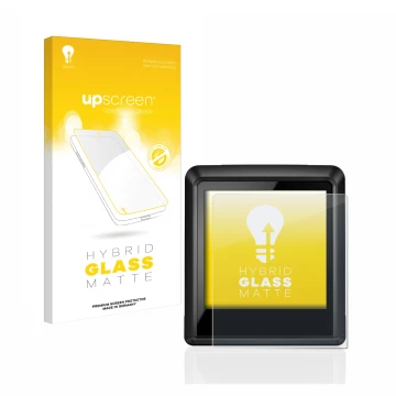 Parte frontale di una confezione del prodotto con il logo del marchio upscreen. Accanto è raffigurato il dispositivo Bosch Int