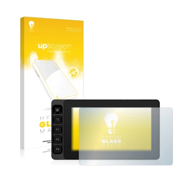 Parte frontale di una confezione del prodotto con il logo del marchio upscreen. Accanto è raffigurato il dispositivo SmallHD U