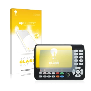 Parte frontale di una confezione del prodotto con il logo del marchio upscreen. Accanto è raffigurato il dispositivo Satlink S