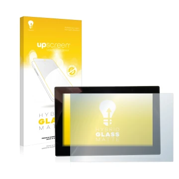 Parte frontale di una confezione del prodotto con il logo del marchio upscreen. Accanto è raffigurato il dispositivo MG 4 7-Zo