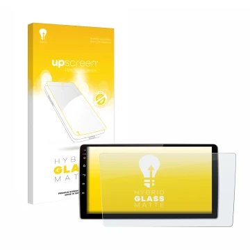 Parte frontale di una confezione del prodotto con il logo del marchio upscreen. Accanto è raffigurato il dispositivo Junsun V1