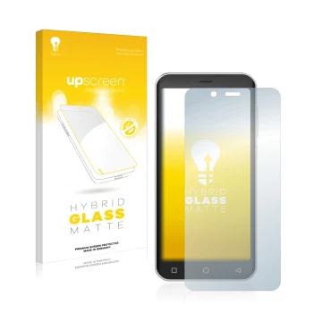 Parte frontale di una confezione del prodotto con il logo del marchio upscreen. Accanto è raffigurato il dispositivo Peaq PSP4