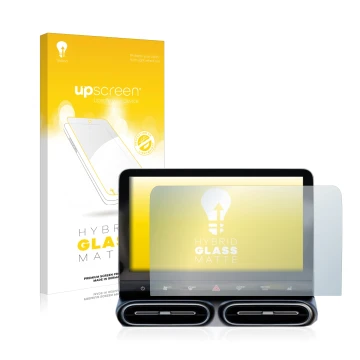 Parte frontale di una confezione del prodotto con il logo del marchio upscreen. Accanto è raffigurato il dispositivo Smart #1 