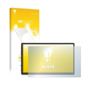 Parte frontale di una confezione del prodotto con il logo del marchio upscreen. Accanto è raffigurato il dispositivo Sebbe Fac