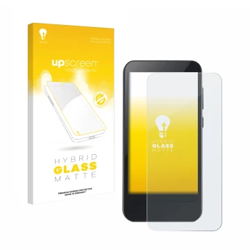 Parte frontale di una confezione del prodotto con il logo del marchio upscreen. Accanto è raffigurato il dispositivo Omnipod 5