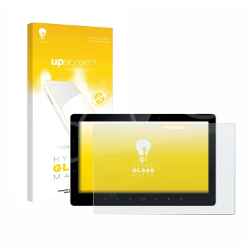 Parte frontale di una confezione del prodotto con il logo del marchio upscreen. Accanto è raffigurato il dispositivo Bewatec .