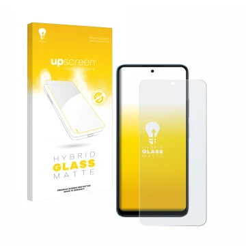 Parte frontale di una confezione del prodotto con il logo del marchio upscreen. Accanto è raffigurato il dispositivo Xiaomi Re