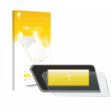 Parte frontale di una confezione del prodotto con il logo del marchio upscreen. Accanto è raffigurato il dispositivo BMW 1 F40
