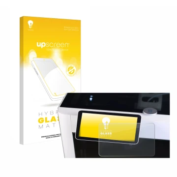 Parte frontale di una confezione del prodotto con il logo del marchio upscreen. Accanto è raffigurato il dispositivo Bambu Lab