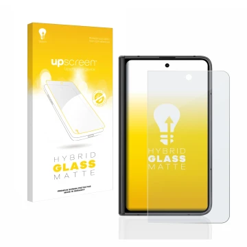 Parte frontale di una confezione del prodotto con il logo del marchio upscreen. Accanto è raffigurato il dispositivo Google Pi