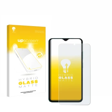 Parte frontale di una confezione del prodotto con il logo del marchio upscreen. Accanto è raffigurato il dispositivo Oscal C70