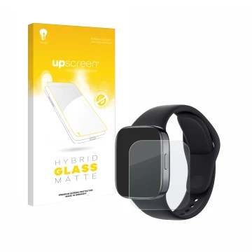 Parte frontale di una confezione del prodotto con il logo del marchio upscreen. Accanto è raffigurato il dispositivo Xiaomi Re