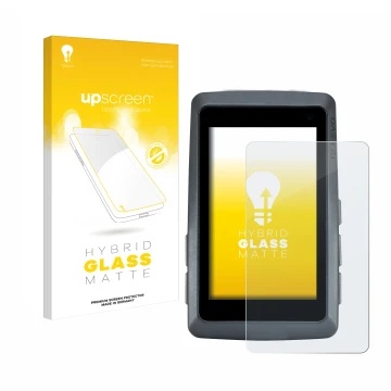 Parte frontale di una confezione del prodotto con il logo del marchio upscreen. Accanto è raffigurato il dispositivo Sigma ROX