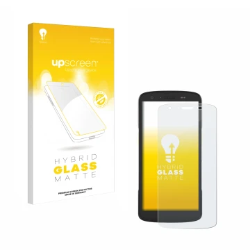 Parte frontale di una confezione del prodotto con il logo del marchio upscreen. Accanto è raffigurato il dispositivo Zebra TC2