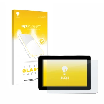 Parte frontale di una confezione del prodotto con il logo del marchio upscreen. Accanto è raffigurato il dispositivo Trimble G