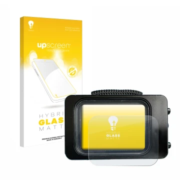 Parte frontale di una confezione del prodotto con il logo del marchio upscreen. Accanto è raffigurato il dispositivo Divesoft 