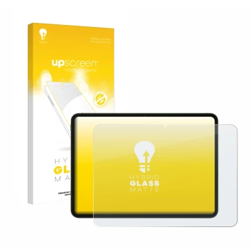 Parte frontale di una confezione del prodotto con il logo del marchio upscreen. Accanto è raffigurato il dispositivo OnePlus P