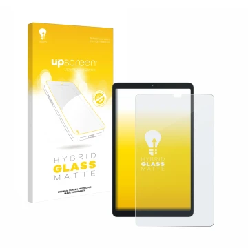 Parte frontale di una confezione del prodotto con il logo del marchio upscreen. Accanto è raffigurato il dispositivo Blackview