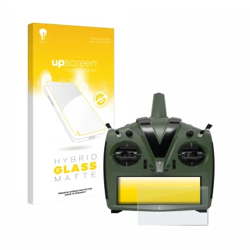 Parte frontale di una confezione del prodotto con il logo del marchio upscreen. Accanto è raffigurato il dispositivo VBar Cont