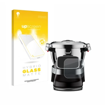 Parte frontale di una confezione del prodotto con il logo del marchio upscreen. Accanto è raffigurato il dispositivo WMF Avant