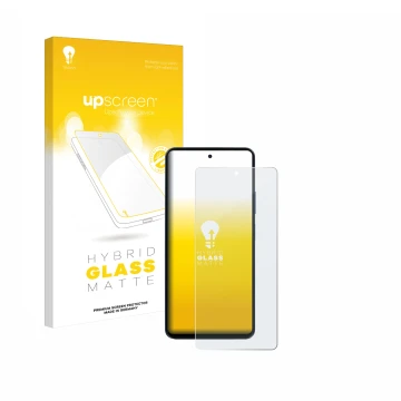 Parte frontale di una confezione del prodotto con il logo del marchio upscreen. Accanto è raffigurato il dispositivo Blackview