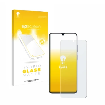 Parte frontale di una confezione del prodotto con il logo del marchio upscreen. Accanto è raffigurato il dispositivo ZTE Blade