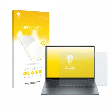 Parte frontale di una confezione del prodotto con il logo del marchio upscreen. Accanto è raffigurato il dispositivo HP Dragon