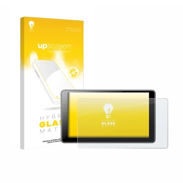 Parte frontale di una confezione del prodotto con il logo del marchio upscreen. Accanto è raffigurato il dispositivo Pioneer S