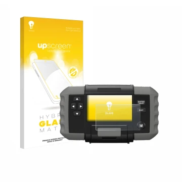 Parte frontale di una confezione del prodotto con il logo del marchio upscreen. Accanto è raffigurato il dispositivo Topdon BT