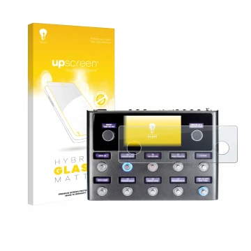 Parte frontale di una confezione del prodotto con il logo del marchio upscreen. Accanto è raffigurato il dispositivo Fender To