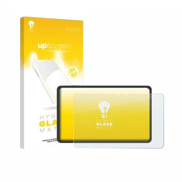 Parte frontale di una confezione del prodotto con il logo del marchio upscreen. Accanto è raffigurato il dispositivo VALE V12E