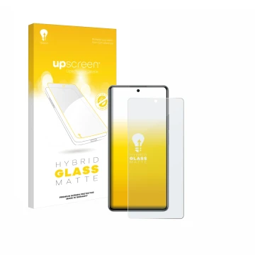 Parte frontale di una confezione del prodotto con il logo del marchio upscreen. Accanto è raffigurato il dispositivo Xiaomi 11