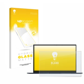 Parte frontale di una confezione del prodotto con il logo del marchio upscreen. Accanto è raffigurato il dispositivo ASUS ZenB