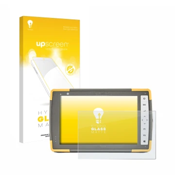 Parte frontale di una confezione del prodotto con il logo del marchio upscreen. Accanto è raffigurato il dispositivo Topcon FC