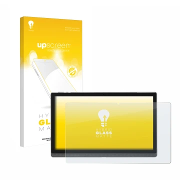 Parte frontale di una confezione del prodotto con il logo del marchio upscreen. Accanto è raffigurato il dispositivo Mesawo ME