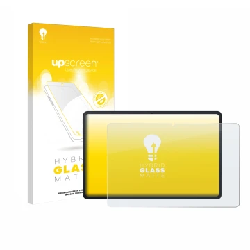 Parte frontale di una confezione del prodotto con il logo del marchio upscreen. Accanto è raffigurato il dispositivo Blackview