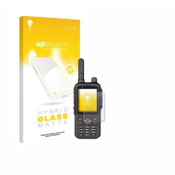 Parte frontale di una confezione del prodotto con il logo del marchio upscreen. Accanto è raffigurato il dispositivo Inrico T3