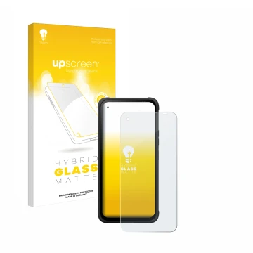 Parte frontale di una confezione del prodotto con il logo del marchio upscreen. Accanto è raffigurato il dispositivo Hammer Bl