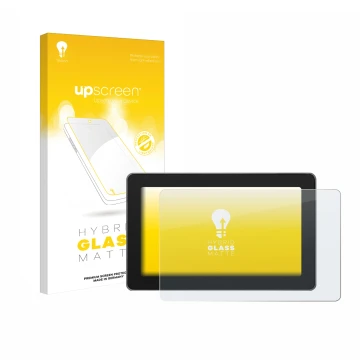 Parte frontale di una confezione del prodotto con il logo del marchio upscreen. Accanto è raffigurato il dispositivo SmallHD I