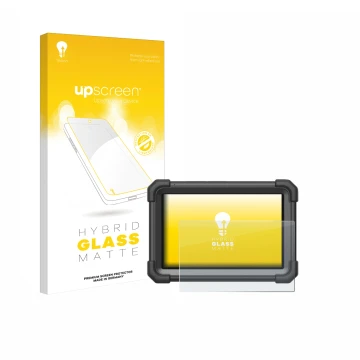 Parte frontale di una confezione del prodotto con il logo del marchio upscreen. Accanto è raffigurato il dispositivo Launch X-