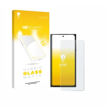 Parte frontale di una confezione del prodotto con il logo del marchio upscreen. Accanto è raffigurato il dispositivo HMD Skyli