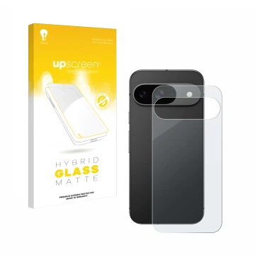 Parte frontale di una confezione del prodotto con il logo del marchio upscreen. Accanto è raffigurato il dispositivo Google Pi