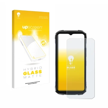 Parte frontale di una confezione del prodotto con il logo del marchio upscreen. Accanto è raffigurato il dispositivo Hotwav Hy