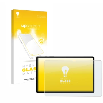 Parte frontale di una confezione del prodotto con il logo del marchio upscreen. Accanto è raffigurato il dispositivo Samsung G