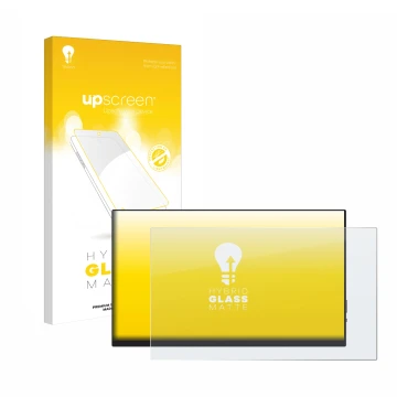 Parte frontale di una confezione del prodotto con il logo del marchio upscreen. Accanto è raffigurato il dispositivo Verbatim 