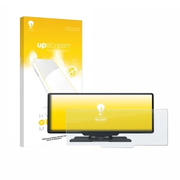 Parte frontale di una confezione del prodotto con il logo del marchio upscreen. Accanto è raffigurato il dispositivo Lamto 9.2