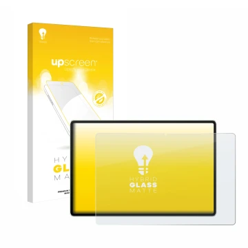 Parte frontale di una confezione del prodotto con il logo del marchio upscreen. Accanto è raffigurato il dispositivo Huawei Ma