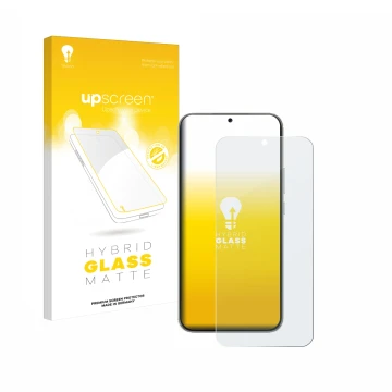 Parte frontale di una confezione del prodotto con il logo del marchio upscreen. Accanto è raffigurato il dispositivo Huawei No